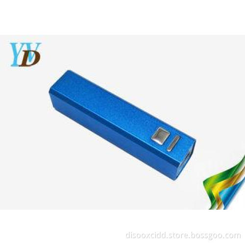 External Rechargeable Battery Blue Square Li-ion Power Bank